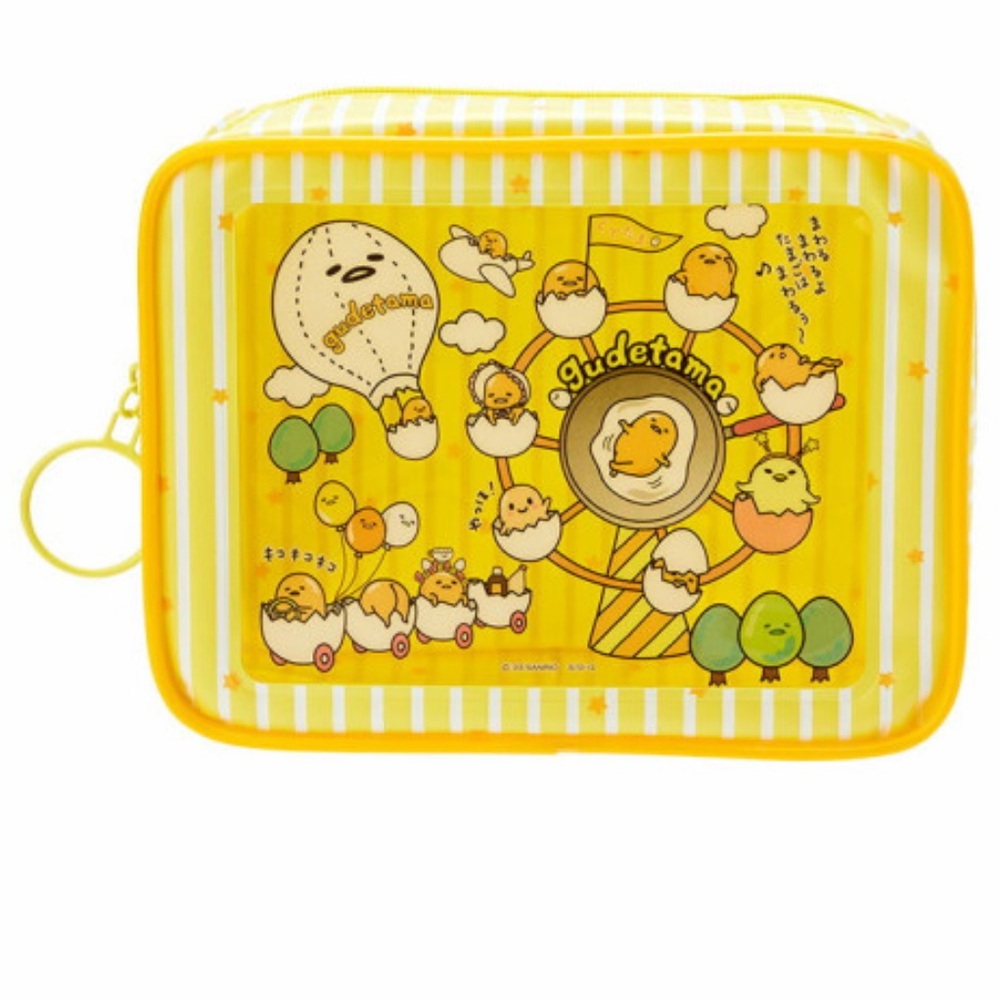 ✅Japan Sanrio Original Structured Pouch - Gudetama Land